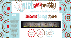 Desktop Screenshot of justsewpretty.com