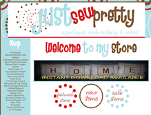 Tablet Screenshot of justsewpretty.com